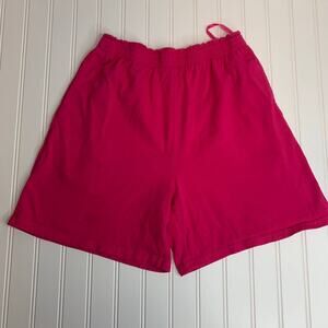 Vintage Cotton Gym Shorts Sz Small Hot Pink